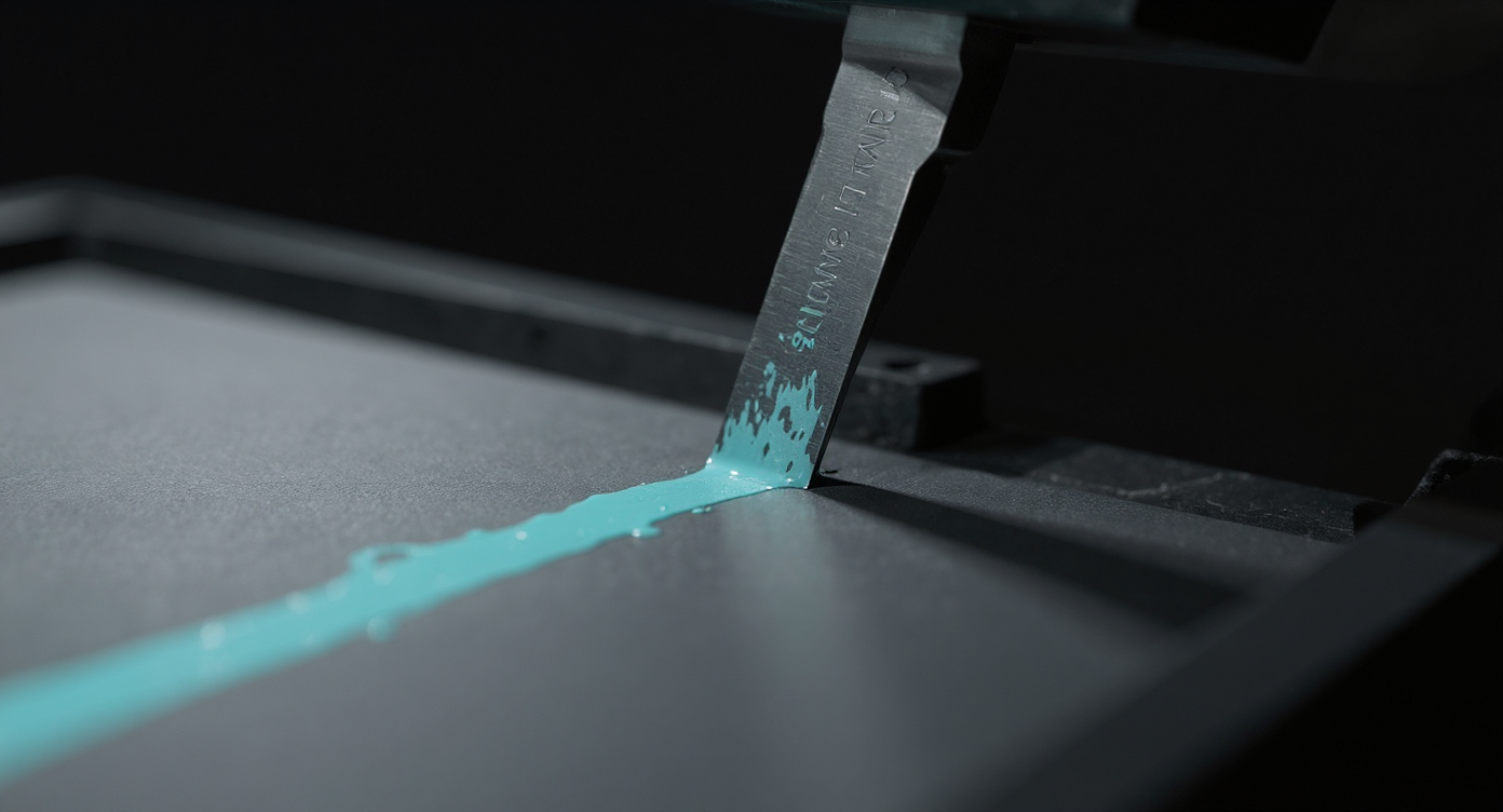 Dosificado de tinta con doctor blade